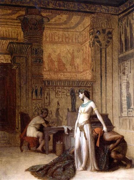 Cleopatre Et Cesar Oil Painting by Jean-Leon Gerome