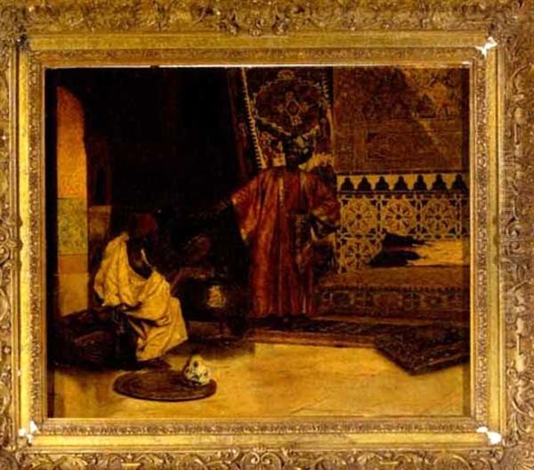 Abyssinian Rug Merchant Oil Painting by Jean-Leon Gerome