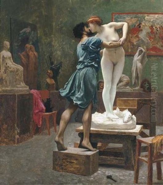 Pygmalion Et Galatee Oil Painting by Jean-Leon Gerome