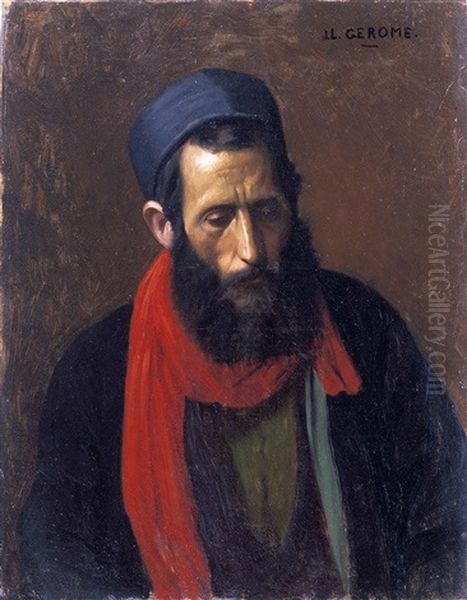 Portrait D'un Juif Oil Painting by Jean-Leon Gerome