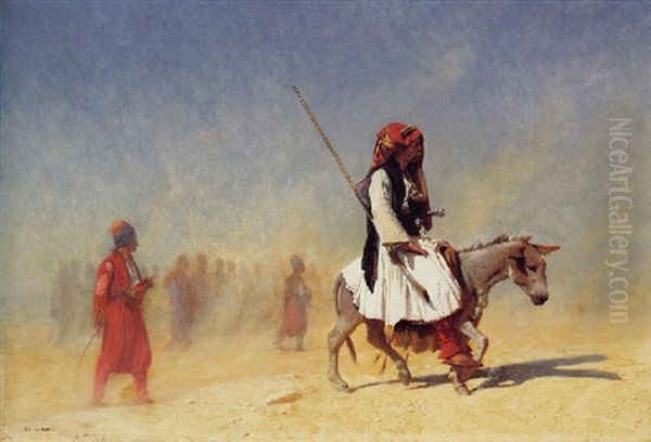 The Egyptian Recruiting Officer Oil Painting by Jean-Leon Gerome