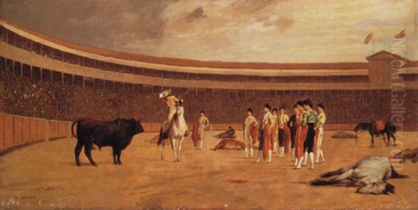 The Bull And The Picador Oil Painting by Jean-Leon Gerome