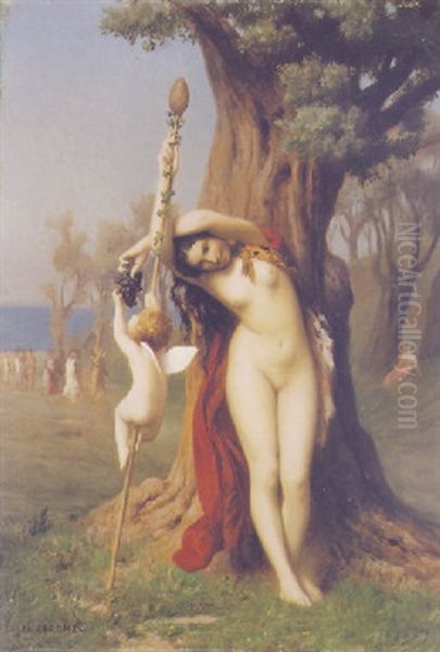 Venus Et Amour Oil Painting by Jean-Leon Gerome