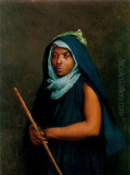 Moroccan Girl Oil Painting by Jean-Leon Gerome