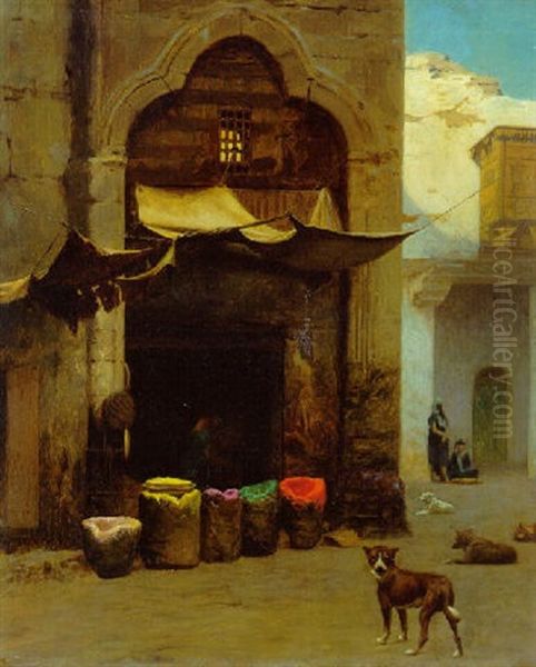 The Colour Merchant Oil Painting by Jean-Leon Gerome