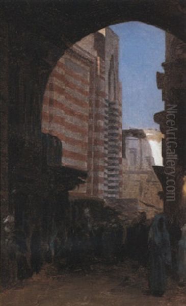 La Porte De Bab-el Zouel Au Caire Oil Painting by Jean-Leon Gerome