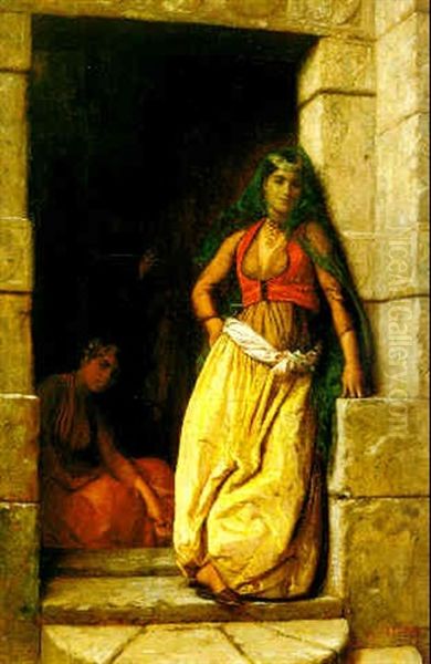 Femmes Du Caire Oil Painting by Jean-Leon Gerome