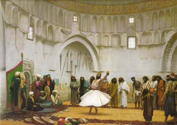 Le Derviche Tourneur (the Whirling Dervish) Oil Painting by Jean-Leon Gerome