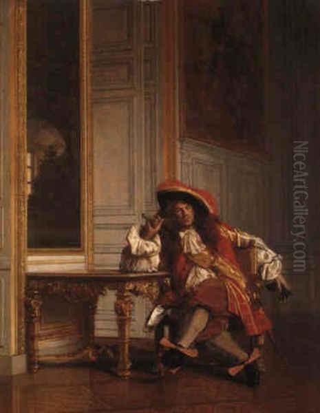 A Portrait Of Jean Bart Oil Painting by Jean-Leon Gerome