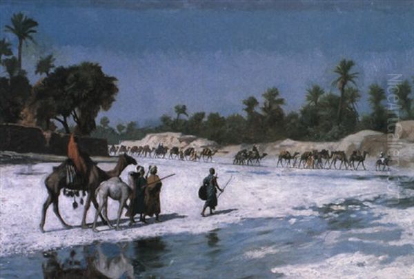 Caravane En Marche Oil Painting by Jean-Leon Gerome