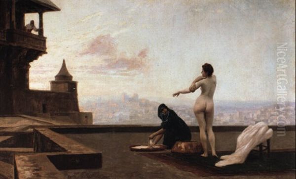 Bethsab,e Oil Painting by Jean-Leon Gerome