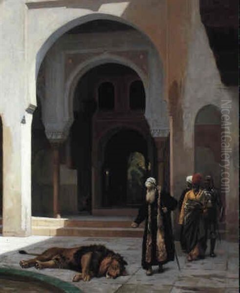 Le Lion Maudit Oil Painting by Jean-Leon Gerome