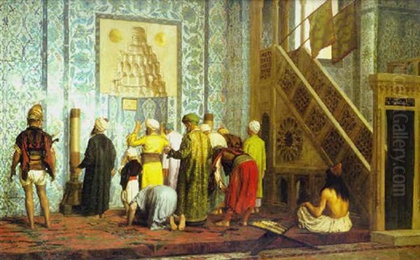 The Blue Mosque (le Mosquee Bleue) Oil Painting by Jean-Leon Gerome