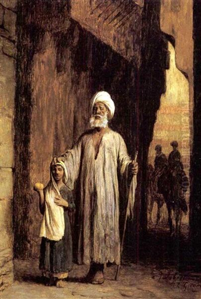 L'aveugle Du Caire Oil Painting by Jean-Leon Gerome