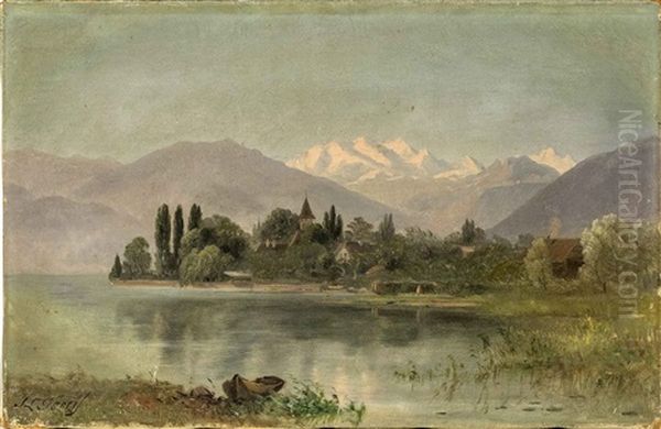 Continental Landscape Oil Painting by Samuel Lancaster Gerry