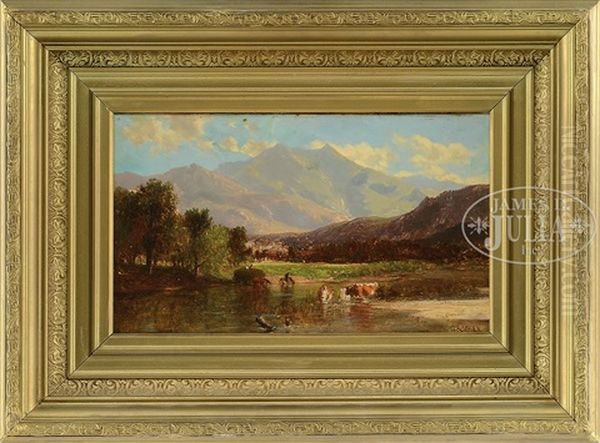 Mt Washington New Hampshire Oil Painting by Samuel Lancaster Gerry