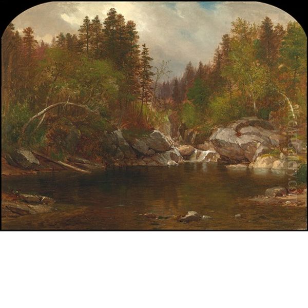 Calm Pond (white Mountains, New Hampshire) Oil Painting by Samuel Lancaster Gerry