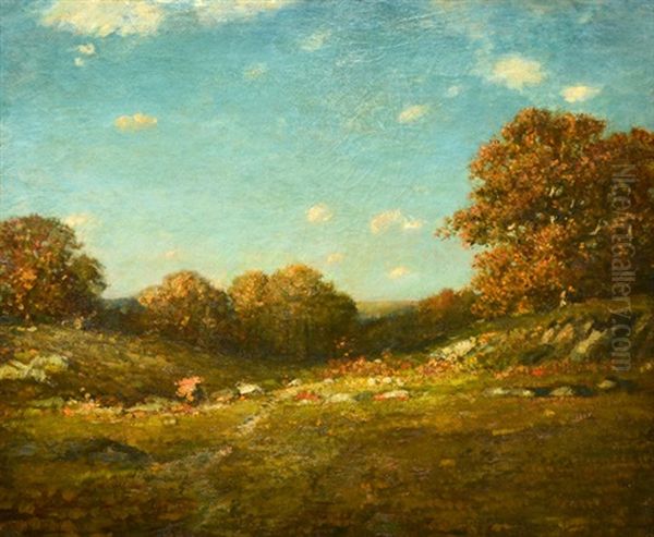 Autumn In New England Oil Painting by Samuel Lancaster Gerry