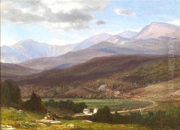 Presidential Range, Conway Valley Oil Painting by Samuel Lancaster Gerry