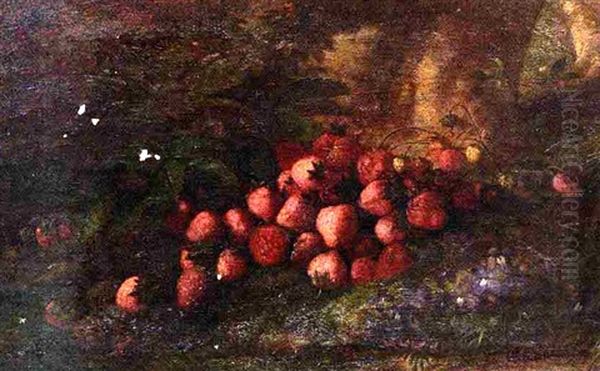 Strawberries Oil Painting by Samuel Lancaster Gerry