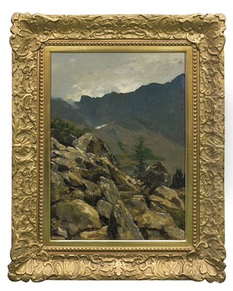 Tatra Mountains Landscape Oil Painting by Wojciech Gerson