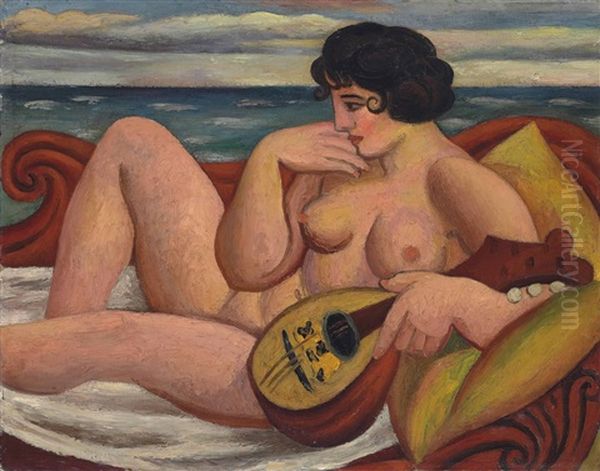 The Sonata Oil Painting by Mark Gertler