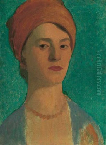 Portrait Of The Artist's Sister, Sophie Oil Painting by Mark Gertler