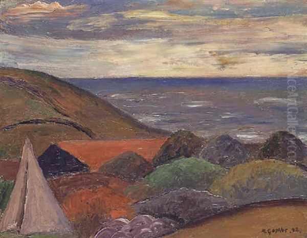 Charmouth, Dorset Oil Painting by Mark Gertler