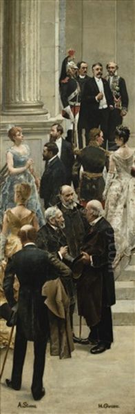 Fragment From The History Of The Century Panorama Oil Painting by Henri Gervex