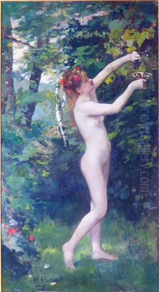 Une Bacchante Oil Painting by Henri Gervex