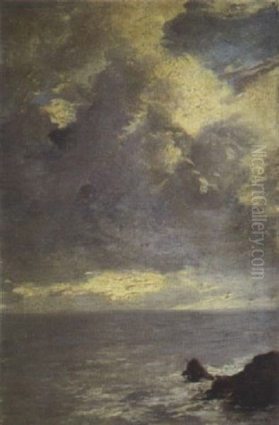 Biarritz, Effet D'aurore Oil Painting by Henri Gervex