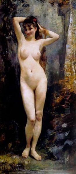 Dans Les Bois Oil Painting by Henri Gervex