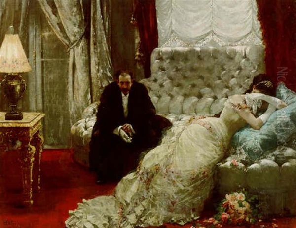 After The Ball Oil Painting by Henri Gervex