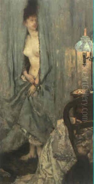 Naakt In Een Interieur Oil Painting by Henri Gervex