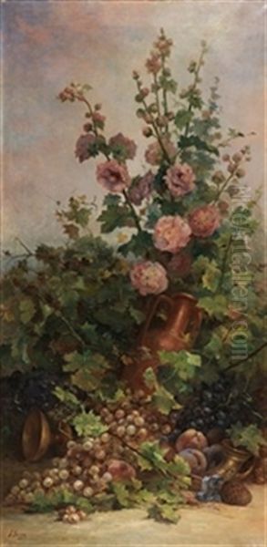 Rosal Con Frutas Y Cantaro Oil Painting by Sebastian Gessa Y Arias