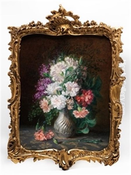 Flores Oil Painting by Sebastian Gessa Y Arias