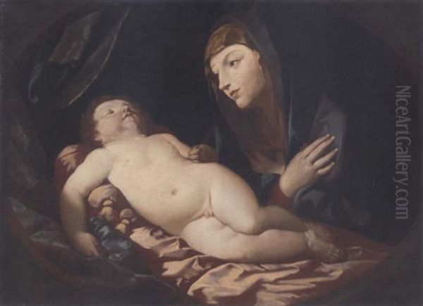 The Madonna And Child Oil Painting by Francesco Giovanni Gessi