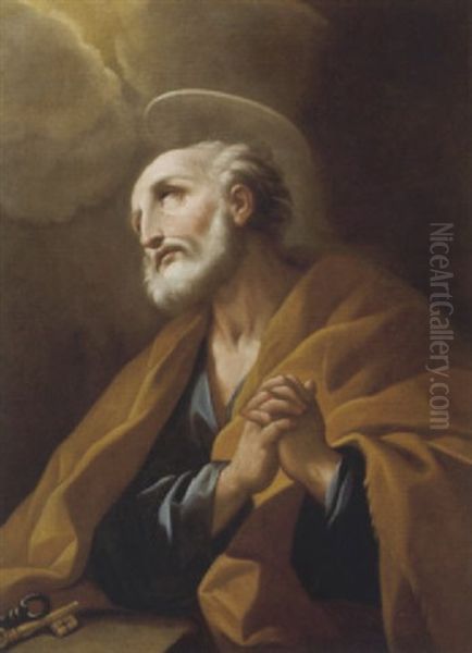 San Pietro Penitente Oil Painting by Francesco Giovanni Gessi