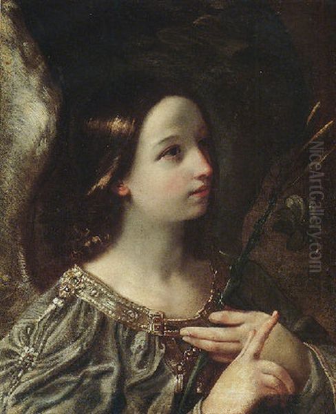 The Angel Of The Annunciation Oil Painting by Francesco Giovanni Gessi