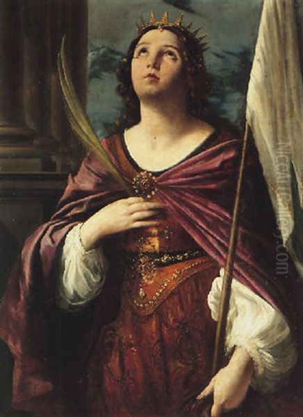 Saint Ursula Oil Painting by Francesco Giovanni Gessi