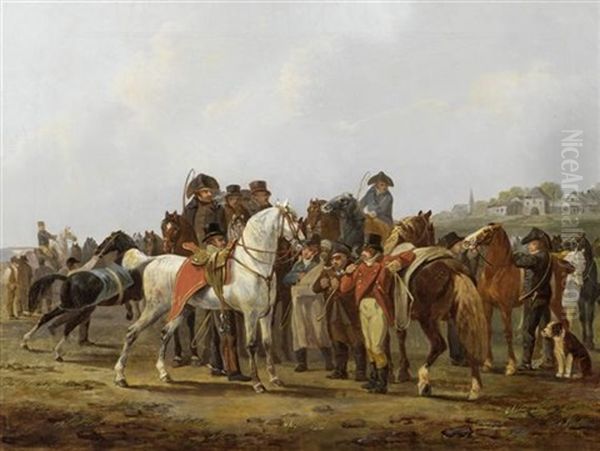 Der Araber Schimmel Oil Painting by Johann Conrad Gessner