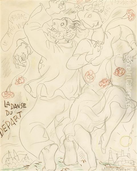 La Danse Du Depart Oil Painting by Leo Gestel