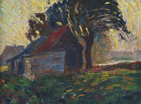 Namiddagzon - Afternoon Sun Oil Painting by Leo Gestel