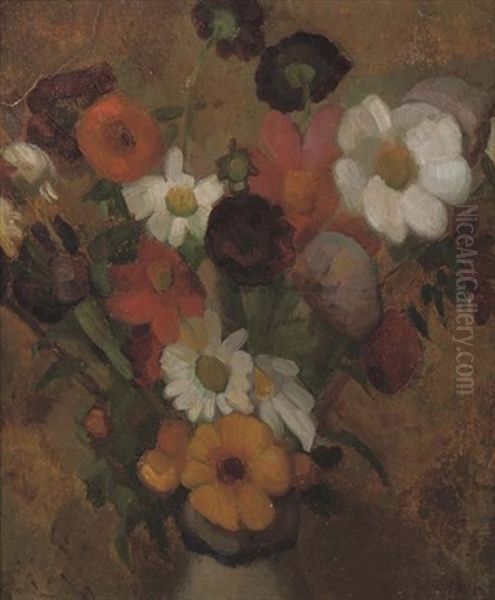 Bloemen - Flowers Oil Painting by Leo Gestel