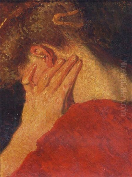 Lost In Thought Oil Painting by Leo Gestel