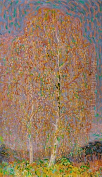 Herfstdag Te Nijmegen Oil Painting by Leo Gestel