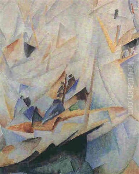 Haven Mallorca Oil Painting by Leo Gestel