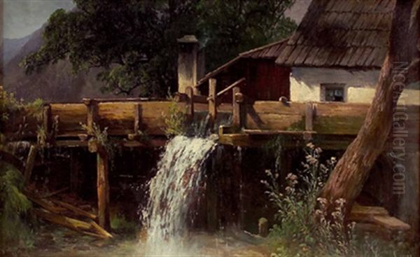 Alte Muhle Oil Painting by Georg Geyer