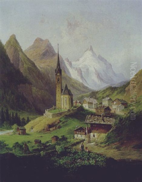 Blick Auf Heiligen Blut Mit Grosglockner by Georg Geyer