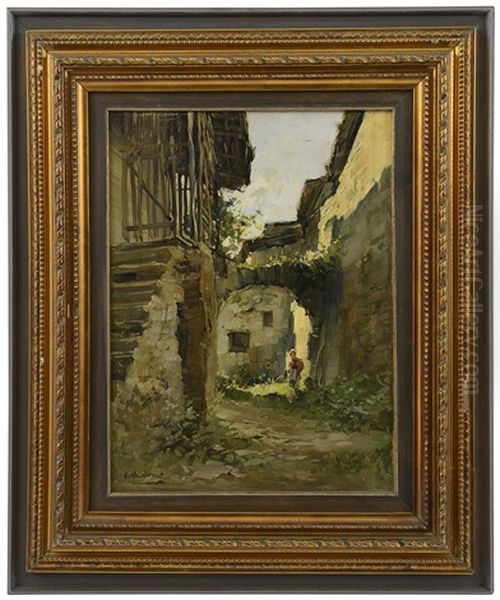 Rustico Oil Painting by Cesare Gheduzzi